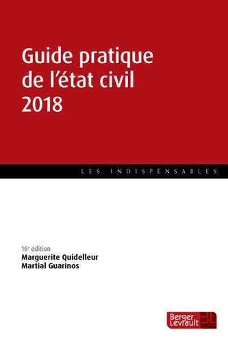 Martial Guarinos - Guide pratique de l'état civil.