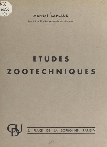 Études zootechniques