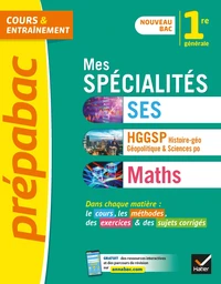 Mes spécialités SES, HGGSP, Maths 1re