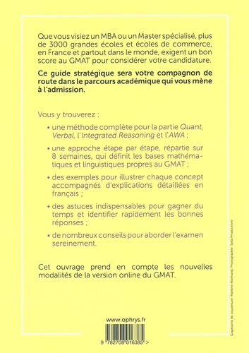 Le guide stratégique du GMAT. Un programme de préparation en 8 semaines  Edition 2022