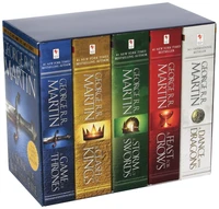Box set 5 books : A Game of Thrones ; A Clash of Kings ; A Storm of Swords ; A Feast for Crows ; A Dance with Dragons