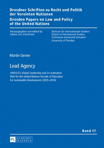 Martin Gerner - Lead Agency - UNESCO’s Global Leadership and Co-ordination Role for the United Nations Decade of Education for Sustainable Development (2005–2014).