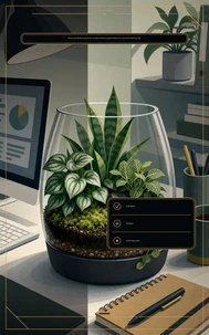 Low‑Light‑Terrarien am Schreibtisch