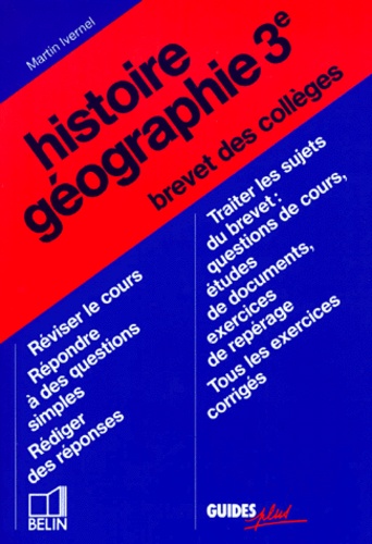 Martin Ivernel - Histoire-géographie, brevet des collèges.