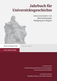 Jahrbuch für Universitätsgeschichte 20 (2017)