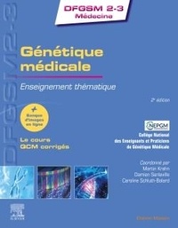 Martin Krahn et Damien Sanlaville - Génétique médicale - Enseignement thématique.