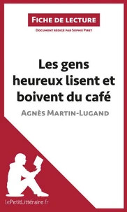 Les gens heureux lisent et boivent du café