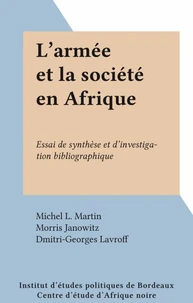 L'armée et la société en Afrique