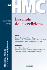 Les mots de la "religion"