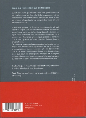 Grammaire méthodique du français 8e édition