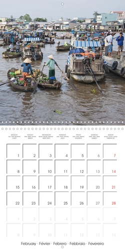 CALVENDO Places  Le Vietnam (Calendrier mural 2021 300 × 300 mm Square). Un voyage en images à travers le Vietnam. (Calendrier mensuel, 14 Pages )