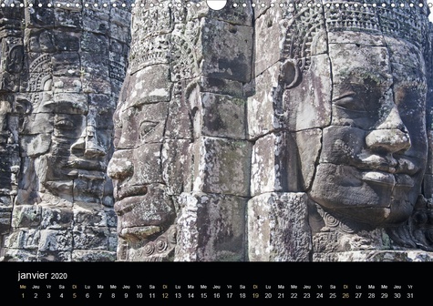 CALVENDO Places  Portrait d’Indochine (Calendrier mural 2020 DIN A3 horizontal). Un voyage en images à travers la richesse du Vietnam, du Laos et du Cambodge (Calendrier mensuel, 14 Pages )