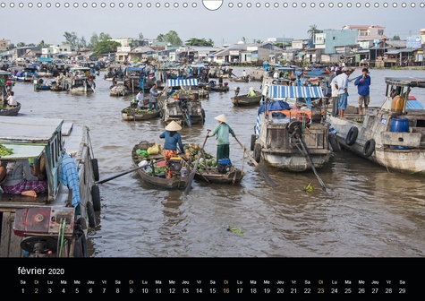 CALVENDO Places  Portrait d’Indochine (Calendrier mural 2020 DIN A3 horizontal). Un voyage en images à travers la richesse du Vietnam, du Laos et du Cambodge (Calendrier mensuel, 14 Pages )