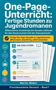 One-Page-Unterricht: Fertige Stunden zu Jugendromanen