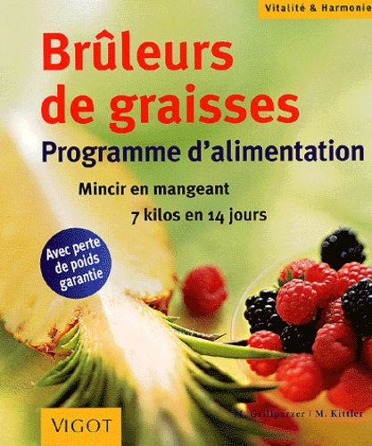 Martina Kittler et Marion Grillparzer - Bruleurs De Graisses. Programme D'Alimentation.