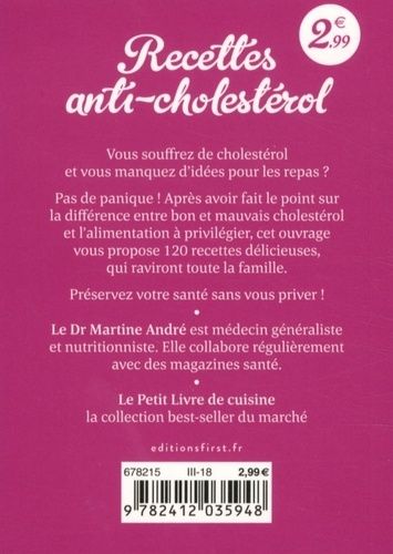 Recettes anti-cholestérol. 120 recettes