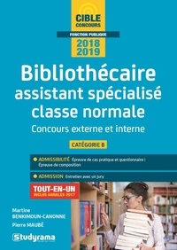 Martine Benkimoun-Canonne et Pierre Maubé - Bibliothécaire assistant spécialisé classe normale - Concours externe et interne Catégorie B.