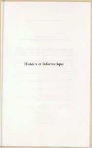 Histoire et informatique