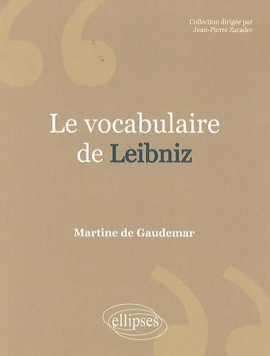 Le vocabulaire de Leibniz