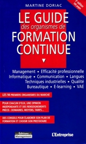 Martine Doriac - Le guide des organismes de formation continue.