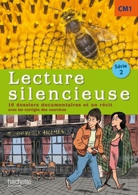 Martine Géhin - Lecture silencieuse CM1 série 2 - Pochette élève (16 dossiers documentaires et une nouvelle avec les corrigés des exercices).