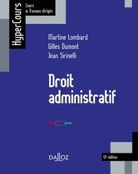 Téléchargez des livres complets gratuitement en ligne Droit administratif 9782247189205 en francais par Martine Lombard, Gilles Dumont, Jean Sirinelli