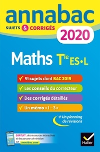 Télécharger le pdf à partir de google books Maths Tle ES spécifique & spécialité, Tle L spécialité  - Sujets et corrigés 9782401054615 in French MOBI CHM