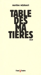 Table des matières