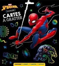  Marvel - Cartes à gratter Spider-man - Avec 1 livret, 7 cartes et 1 stylet.