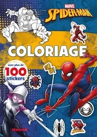  Marvel - Coloriage Marvel Spider-Man - Avec plus de 100 stickers.