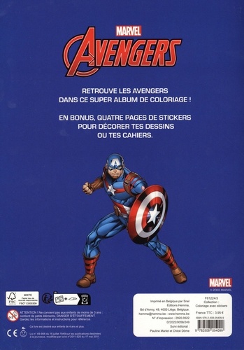 Marvel Avengers (Black Panther). Avec plus de 100 stickers