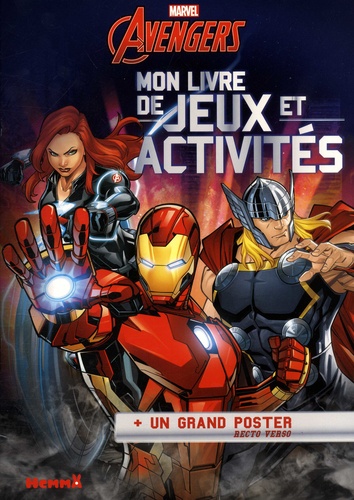 Marvel Avengers mon livre de jeux et activités. Avec un grand poster recto verso