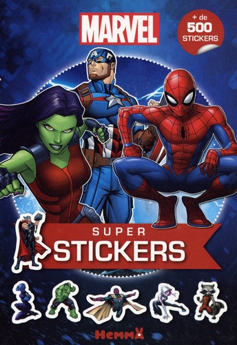 Marvel (Gamorra, Captain America, Spider-Man). + de 500 stickers