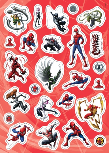 Mes coloriages avec des stickers Spider-Man de Marvel - Album