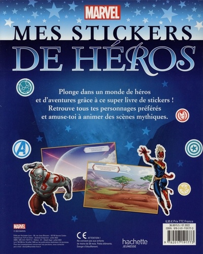 Mes stickers de héros Marvel