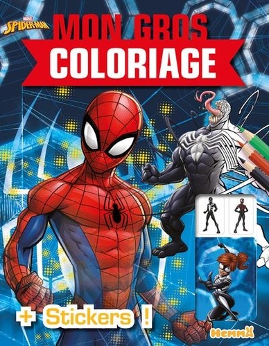 Mon gros coloriage Spider-Man et Venom. Avec des stickers