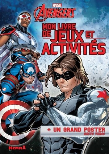  Marvel - Mon livre de jeux et activités Marvel Avengers - + un grand poster recto verso.