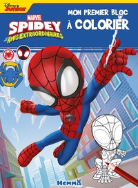  Marvel - Mon premier bloc à colorier Spidey et ses amis extraordinaires - Spidey toile.
