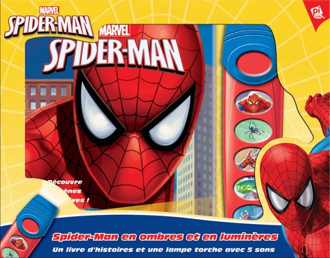5 Lumière MusicaleUn Man Ombre Et Avec Lampe De Une Livre En Marvel Spider Torche D'histoire Sons Poche TFc1KlJ