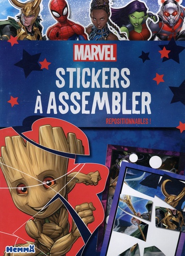 Stickers à assembler Marvel. Repositionnables !