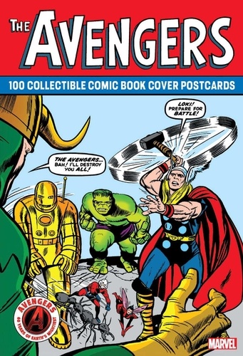  Marvel - The Avengers - 100 collectible comic book cover postcards.