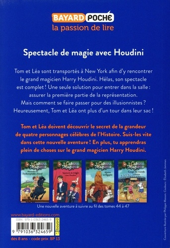 La cabane magique Tome 45 Spectacle de magie avec Houdini