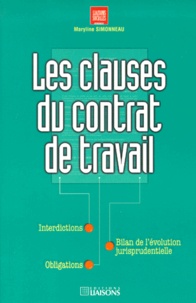 Maryline Simonneau - Les clauses du contrat de travail.