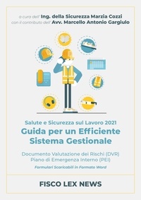 Marzia Cozzi et Marcello Antonio Gargiulo - DVR - PEI  Redazione del Documento Valutazione dei Rischi in formato digitale - Guida per un efficiente sistema gestionale.