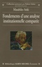 Masahiko Aoki - Fondements d'une analyse institutionnelle comparée.