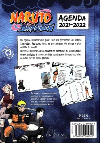 Agenda Naruto Shippuden  Edition 2021-2022