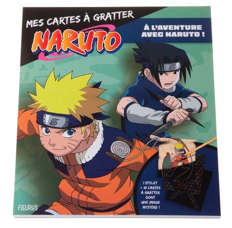 Mes cartes à gratter Naruto. A l'aventure avec Naruto ! Avec 10 cartes et 1 stylet
