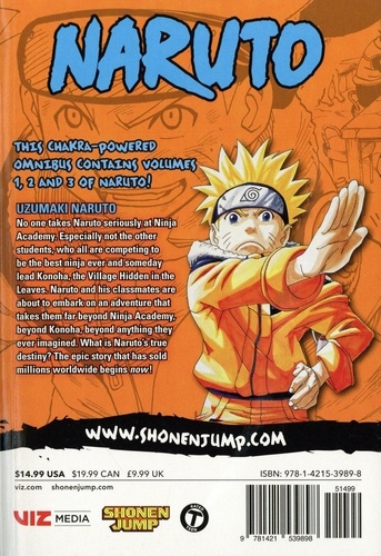 Naruto Volume 1, Tomes 1, 2, 3 3-in-1 Edition