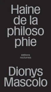 Haine de la philosophie