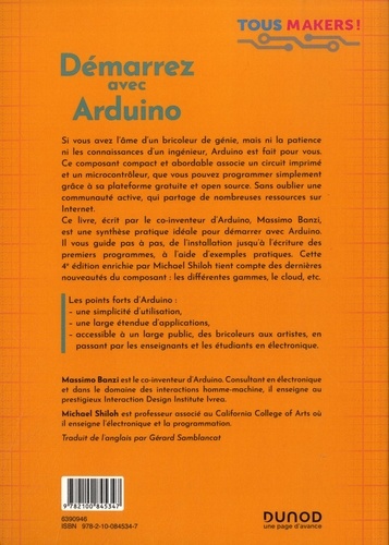 Démarrez avec Arduino 4e édition